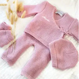 Conjunto De Nacimiento Rosa Para Recién Nacido