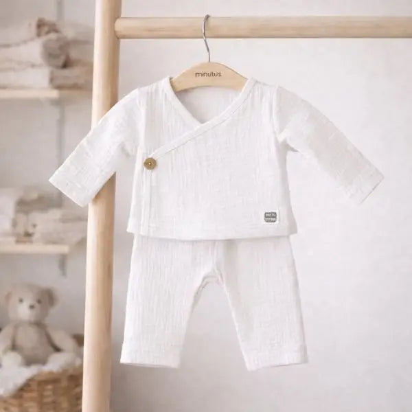 Conjunto de Dos Piezas Nube Muselina Premium 100 % Algodón