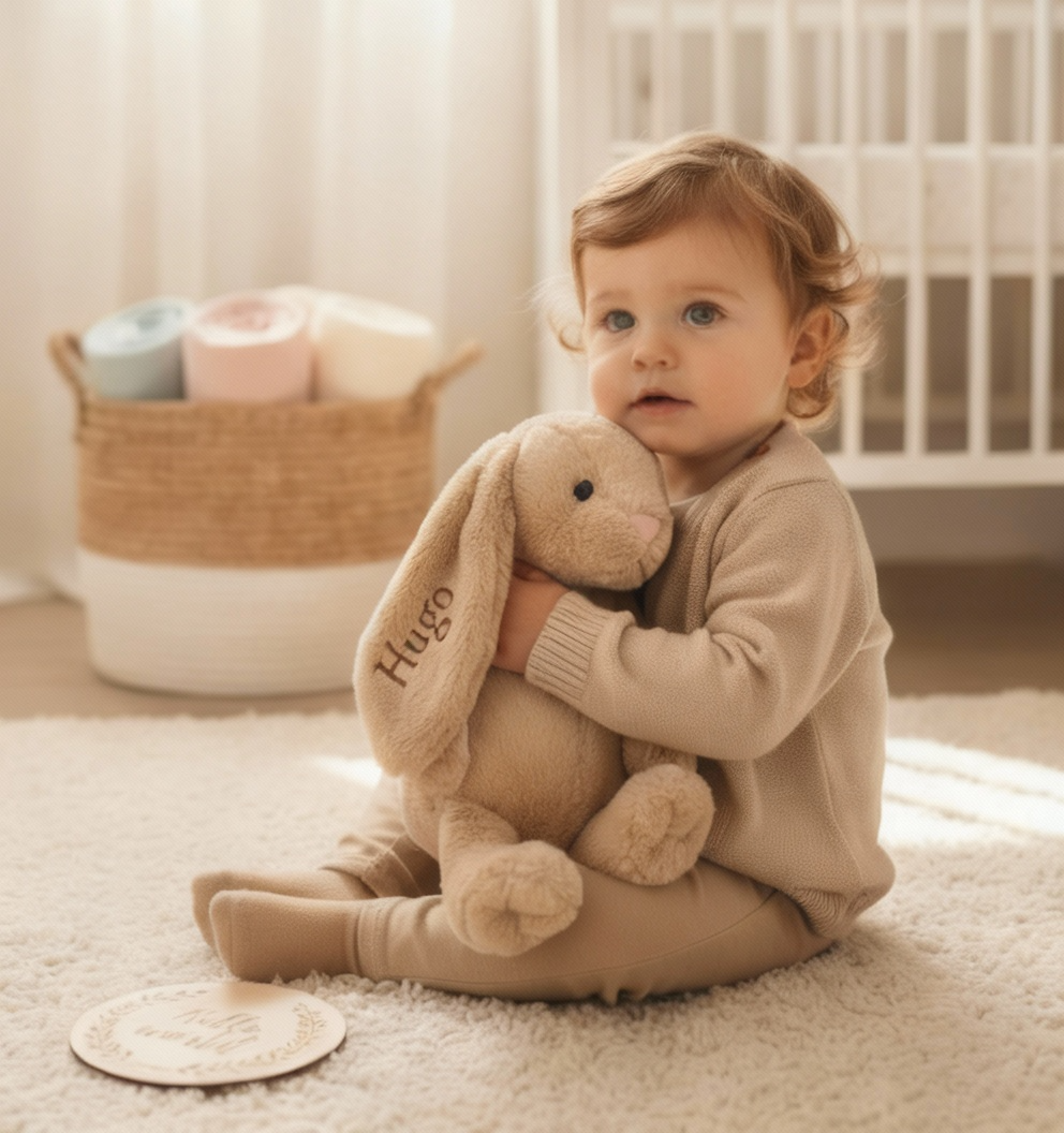 Peluche Personalizable Conejito Petit Deluxe