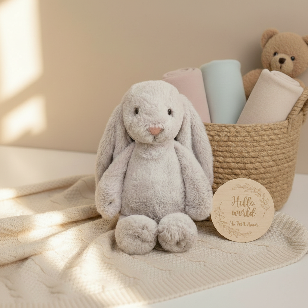 Peluche Personalizable Conejito Petit Deluxe