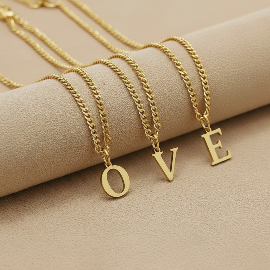 Colgante Inicial Personalizado, Lleva la Letra de tu Peque con Amor