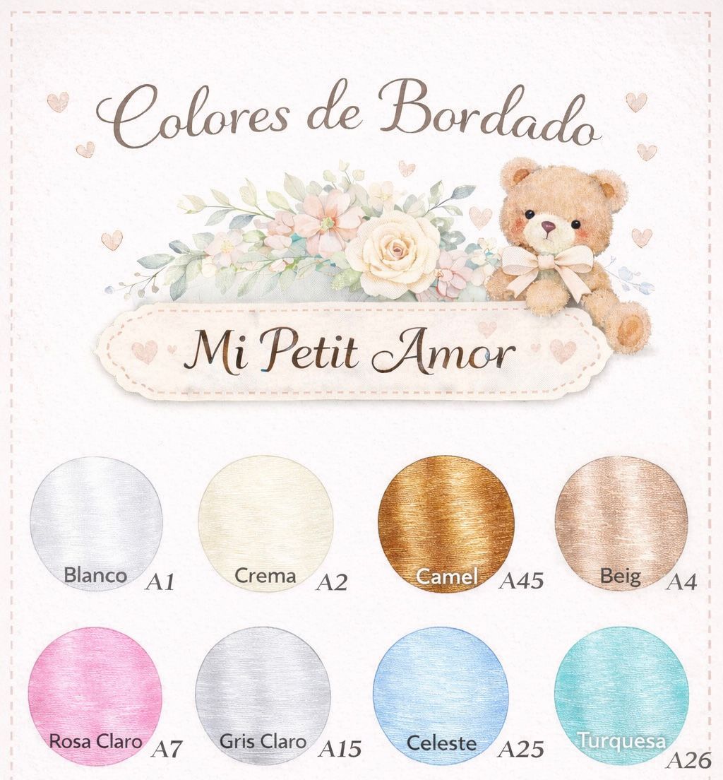 Conjunto de Pelele Para Bebé con Nombre Bordado Personalizado Tejido 100% Agodón