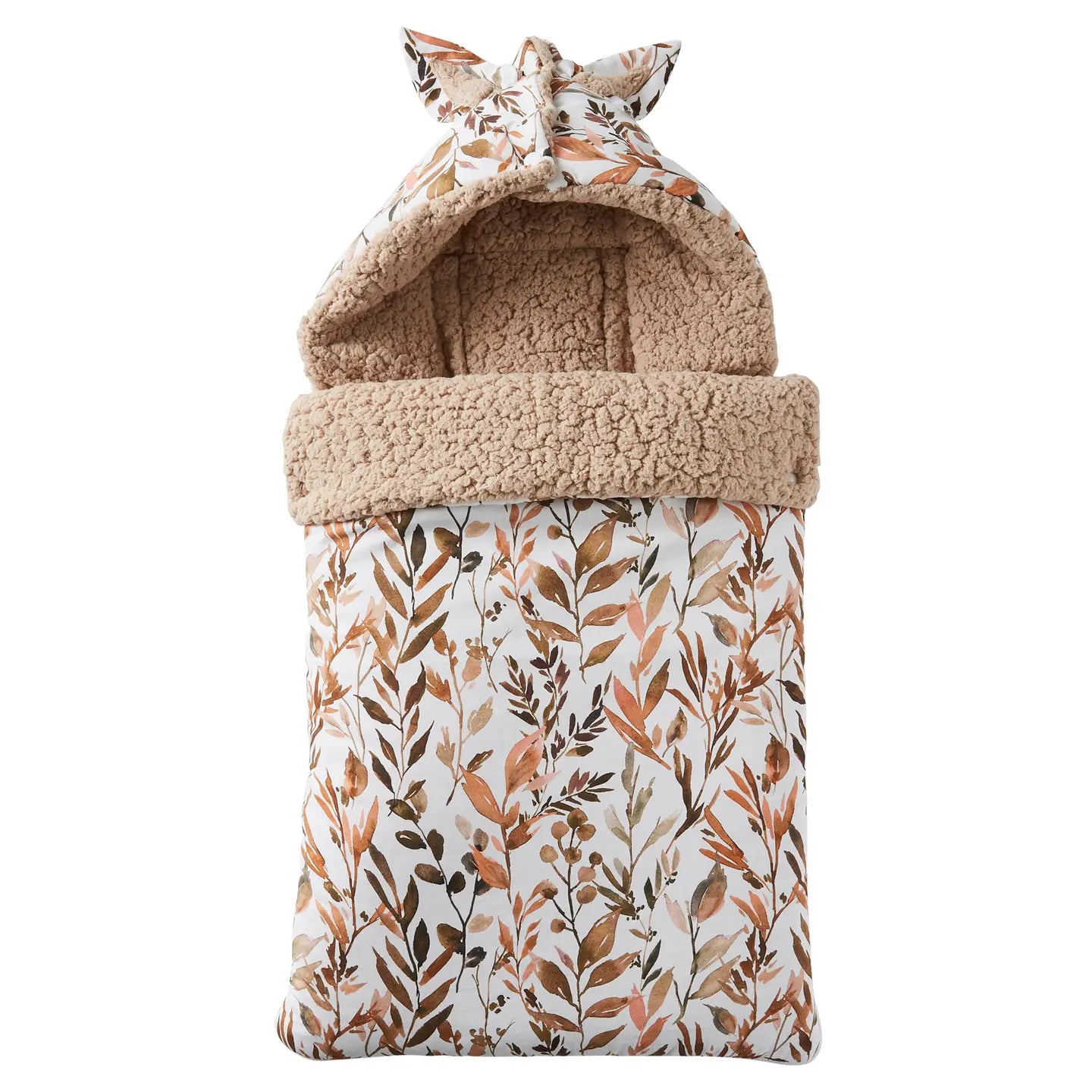 Nido de ángel de algodón, forrado con sherpa de oveja