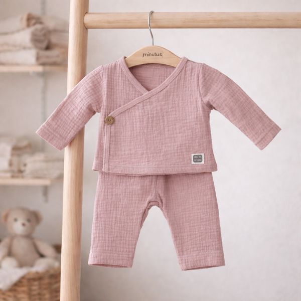 Conjunto de Dos Piezas Nube Muselina Premium 100 % Algodón