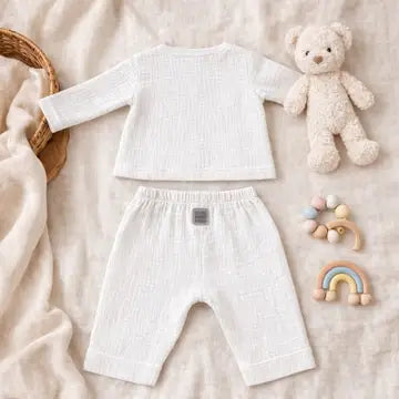 Conjunto de Dos Piezas Nube Muselina Premium 100 % Algodón