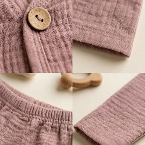 Conjunto de Dos Piezas Nube Muselina Premium 100 % Algodón