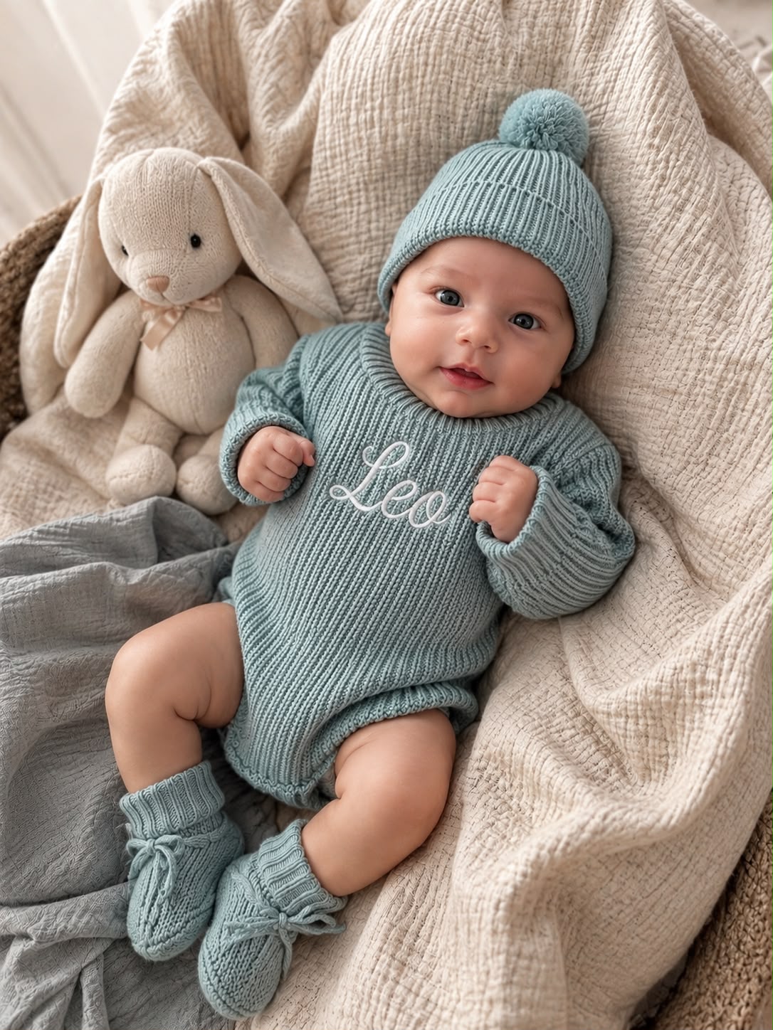 Conjunto personalizado para bebé Leo