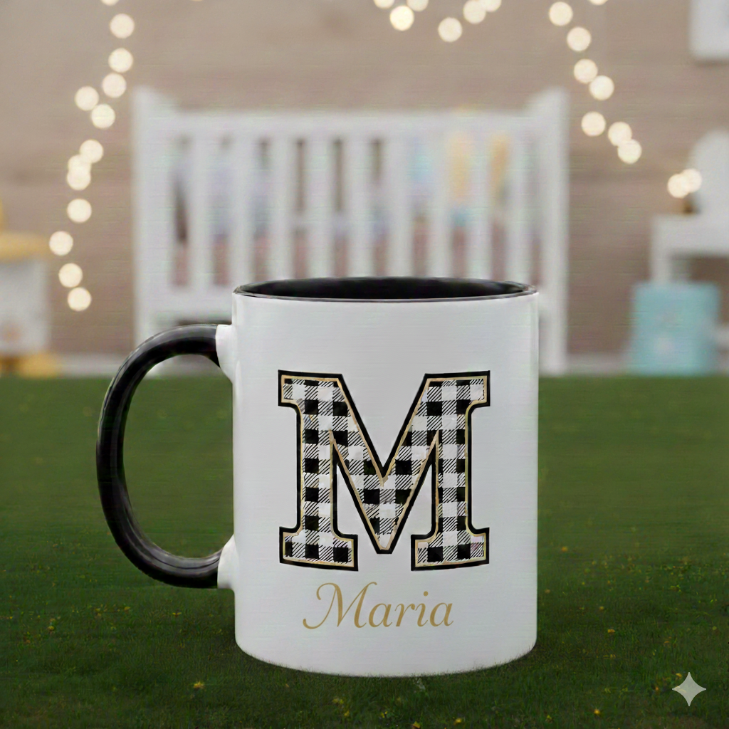 Taza de Cerámica de Alta Calidad con Diseño Personalizado interior Cerámica negra