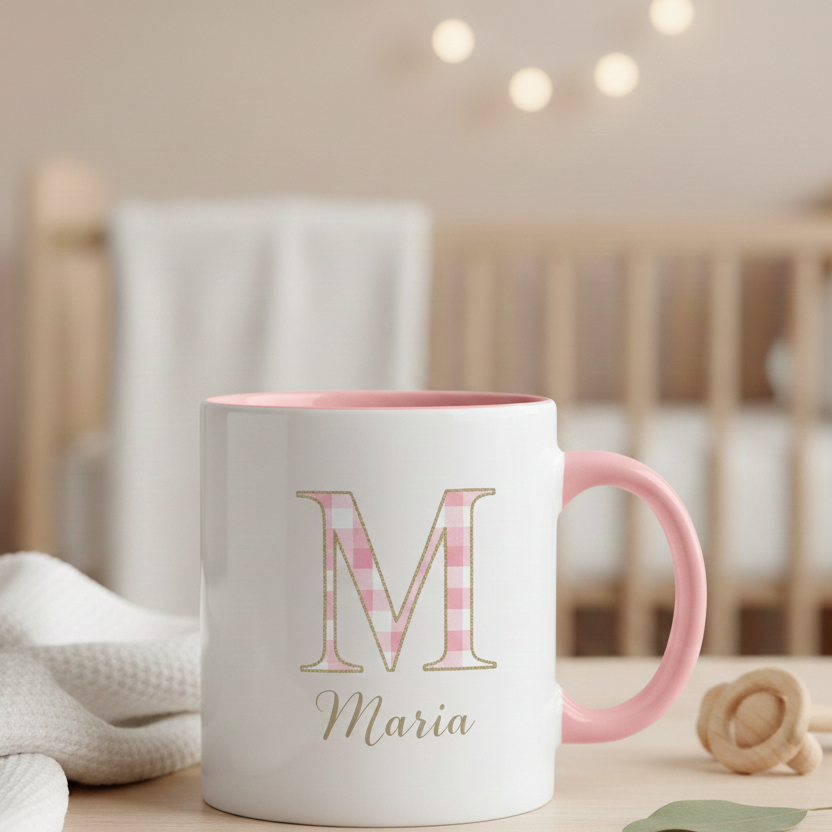 Taza de Cerámica de Alta Calidad con Diseño Personalizado interior ceramica Rosa
